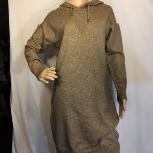 Long Hooded Pullover Sweater by Mengyan, Sz L